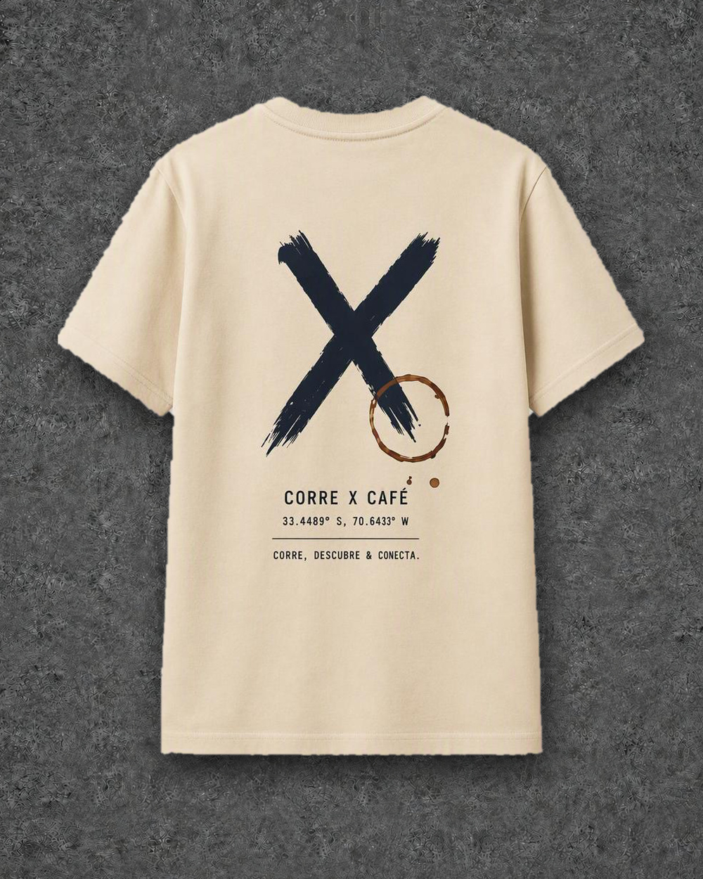Polera Crema · Coordenadas — Espalda